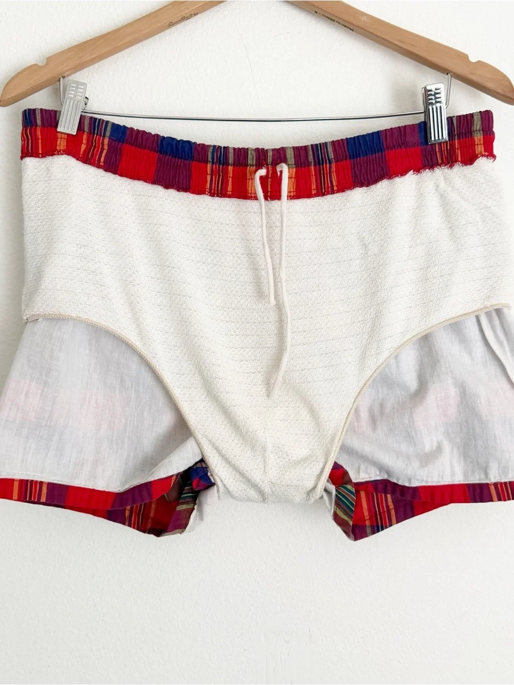 Vintage 1950s Plaid Swim Trunk Shorts McGregor Sportswear Americana Size 38